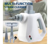 Máquina de limpieza a vapor portátil, pequeña máquina de limpieza a vapor de alta temperatura para el hogar. 【1】Single nozzle blanco