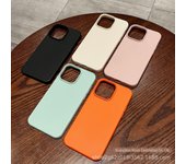 Funda de cuero de lujo de color sólido para iPhone 14 Pro Max/16/13/12/11 iPhone16