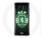 Coque Samsung Galaxy S8 scp sporting portugal lumineux fond noir
