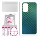 apgo Protective Skin Sticker for the back compatible with Realme GT Master, Wrap Film, Foil, Vinyl - Pattern Carbon Chameleon CAKA1