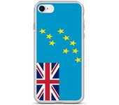 Funda iPhone - Tuvalu - SE 2020 - Souple - Multicolore - Design Drapeau