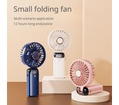 2023 Nuevo mini ventilador USB de mano, portátil y plegable con pantalla digital para oficina, estudiantes y exteriores, ventiladores de mano