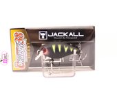 Señuelo flotante silencioso Jackall Chubby 38F con acabado UV y perca negra (3273)