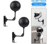 Accesorios para motocicletas Soporte multifunción para casco Gancho para casco Gancho para casco de motocicleta Montaje en pared Fácil instalación black