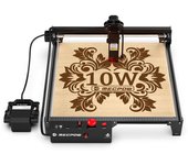 Máquina de grabado láser Mecpow X3 Pro de 10 W con asistencia de aire ajustable, bloqueo de seguridad, parada de emergencia, detección de llama X3 Pro negro