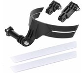 Soporte de barbilla para casco de motocicleta con pegatina para GoPro Hero 11, 10, 9, 8 y 7, color negro, accesorios para cámara de cara completa