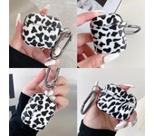 Funda protectora para AirPods 4: diseño elegante con estampado de vaca para auriculares Airpods 3rd generation with buckle