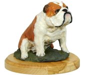 Bulldog - figura pintada, estatua, figura, realizada por el artista, marca Art-Dog