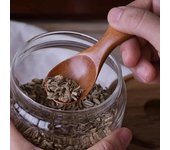 Mini cucharas de madera para cocina, cuchara para condimentos, azúcar, té y café, mango corto de madera, utensilios de cocina, 4 Uds.