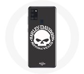 Funda con calavera de Harley Davidson Motors para Samsung Galaxy A21S