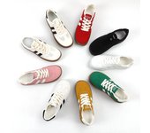 Zapatillas de plataforma gruesas informales para mujer, antideslizantes, con cordones, cómodas para caminar, zapatillas ligeras para correr, zapatillas deportivas retro para mujer 36 blanco
