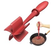 1 pieza mejorada máquina cortadora de carne máquina de carne resistente al calor para hamburguesa picadora de carne trituradora de hamburguesas de nailon herramienta para triturar patatas negro