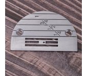 Placa de garganta de aguja tipo E para máquina de coser industrial de una sola aguja E12 E20 plata