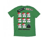 Star Wars Mens Christmas Humbug T-Shirt L blanco