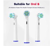 Cabezal de repuesto para cepillo de dientes eléctrico Oral B Sensitive, 4 piezas, cerdas, envasado al vacío independiente altramuz azul