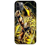 Coque Maniacase pour Iphone 11 Pro max Son Goku Super Saiyan SSJ3 Attaque point Dragon