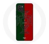 Coque maniacase pour Samsung Galaxy A03 portugal logo vert et rouge