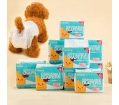 10 pañales desechables para perros y cachorros, para exteriores, para gatos y mascotas XXS