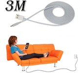 Cable USB de carga de alta calidad de 2M/3M, línea de carga más larga y atrevida Universal para teléfono móvil Apple tipo C Android Android(2M)