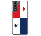 Coque Téléphone - Samsung - Galaxy S21 - Drapeau Panama - Souple - Multicolore