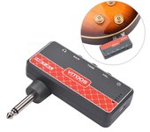 Amplificador de auriculares de guitarra de METAL VITOOS, conector de 1/4 de pulgada, conector para auriculares de 3,5 mm y entrada auxiliar con ganancia METAL