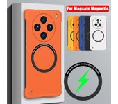 Funda magnética Magsafe para VIVO X100 Ultra X100 Pro, carcasa trasera rígida de PC sin marco, carcasa de carga inalámbrica para VIVO X100Pro X100 S Pro VIVO X100 blanco