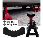 Adaptador de almohadilla de goma para gato de suelo - Herramienta de seguridad para reparación de elevación con ranuras para coche, almohadillas de agarre con herramientas de reparación universales para coche T6W0