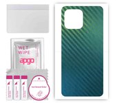 Adhesivo protector de piel para la parte trasera compatible con Oukitel C21 Pro, película envolvente, lámina, vinilo - Patrón Carbon Chameleon CAKA1
