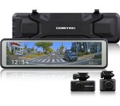 Grabadora de unidad de espejo Comtech ZDR048 Equipada con 2 espejos internos digitales frontales y traseros de 2 millones de píxeles frontales y parte trasera Full HD PureCel Plus negro