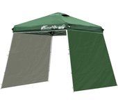 FIELDOOR Carpa de lona One Touch portátil con cierre central de 2 lados, una acción, tamaño compacto, ligera, protección UV, resistente al agua, parasol plegable de 180 cm verde