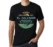 Camiseta vintage para hombre Camiseta gráfica Mountain Explorer EL Salvador Deep Black XS negro
