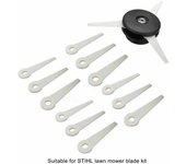 Cabezal de Corte Negro Duradero para Cortacésped Apto para Desbrozadoras STIHL Vida Útil Extendida Desbrozadora
