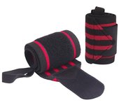 1 par de correas de protección para soporte de muñeca para hombres y mujeres, entrenamiento de fuerza, levantamiento de pesas, levantamiento de pesas más pesado 1 Pair rojo
