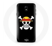 Coque pour Samsung Galaxy S5 One Piece Manga Tete de Mort Fond Noir