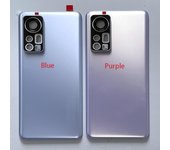 Para Xiaomi Mi 12 MI12 Batería Carcasa de la puerta trasera Trasera + Pegatina para Xiaomi 12 Mi 12 Marco Medio + Lateral Blue No Cam Frame