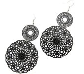 Les Trésors De Lily [L6063] - Boucles 'Carmen' noir negro