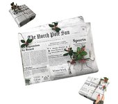 1/3/5/10 piezas de papel para envolver regalos de Navidad, rollo de papel para envolver cajas de regalo de periódico vintage, papel de embalaje para manualidades de arte retro para envolver ramos de regalo de bricolaje con flores 1pc