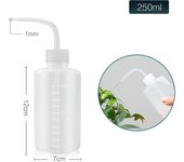 1 hervidor de agua de 250 ml con pico para verter, herramienta para regar plantas suculentas y flores, botellas exprimibles con herramientas de jardinería para jardín