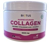 Biotus- Marine Sourced Collagen Peptid + Hyaluronic Acid + Vitamin C, 5000 mg, 206 g