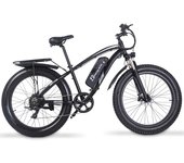 Bicicleta eléctrica Shengmilo MX02S 1, con neumáticos anchos de 26 x 4,0 pulgadas, para montaña, 1000 W, para adultos. negro