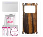 apgo Protective Skin Sticker for the back+sides compatible with Xiaomi Mi  11 Ultra, Full Wrap Film, Foil, Vinyl - Pattern Tigerwood