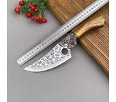Cuchillo de carnicero de acero inoxidable, cuchillo de deshuesar forjado hecho a mano, cuchillos de cocina para Chef, cuchillos para acampar y pescar, cortador without cover