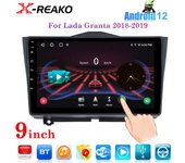 Radio para coche con Android 12 y Carplay de 2 Din para LADA BA3 Granta Cross 2018 2019, navegación GPS, reproductor de vídeo multimedia, DVD estéreo 4 core 1GB+32GB carplay