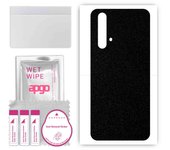 apgo Protective Skin Sticker for the back compatible with Realme X50 5G, Wrap Film, Foil, Vinyl - Pattern Matte Black