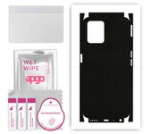 apgo Protective Skin Sticker for the back+sides compatible with Realme 8i, Full Wrap Film, Foil, Vinyl - Pattern Matrix