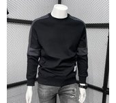 Sudadera de cuello redondo con contraste de colores para hombre - Nuevo estilo coreano, moda otoño/invierno, chaqueta informal de manga larga 3XL
