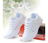 Zapatillas KYLIN para hombre y mujer, zapatillas deportivas ligeras y transpirables de malla para mujer, zapatillas ligeras con cordones de Color sólido para correr 36 negro