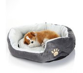 El sofá cama para mascotas brinda calidez a los perros pequeños, el colchón para gatos y perros, la caseta para mascotas, el peluche grueso y lavable, los suministros para mascotas