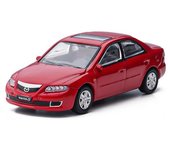Modelo de coche de simulación de aleación para niños Mazda 6 Sedán a escala 1/64, juguete de regalo 1/64-Size:7.5*3*2.5cm rojo