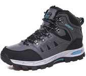 Botas de algodón de invierno a la moda para hombre, botines cálidos con cordones para hombre, zapatos casuales para hombre, zapatillas de deporte para exteriores para hombre, botas para parejas, zapatillas unisex 36 rojo rosa